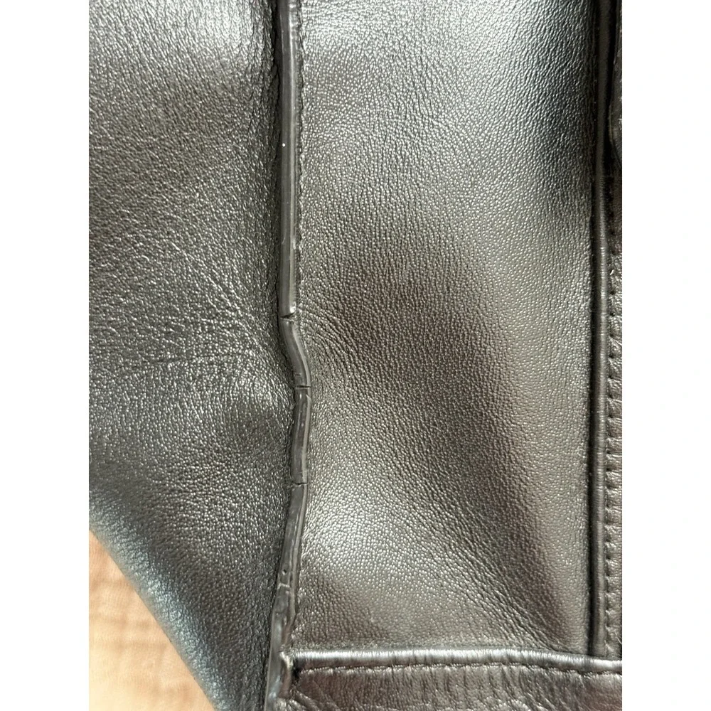 Coach Charlie Tote Bag Large Black Leather Shoulder‎ Handbag Purse